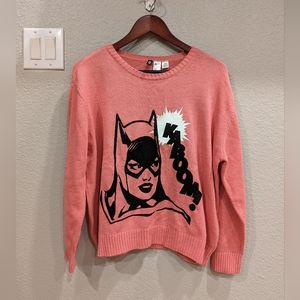H&M x DC Batgirl pink kaboom Sweater Size L